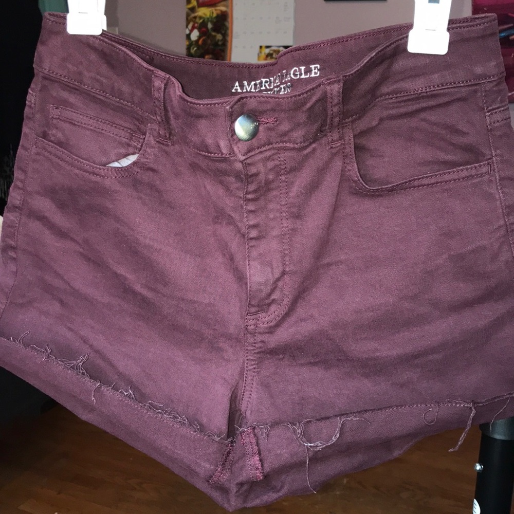 American Eagle Maroon Shorts